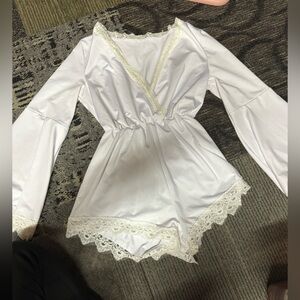 Women’s white romper